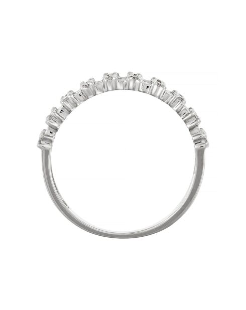 Diamantring mit 0,17 Karat Diamanten in Weißgold