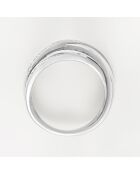 Anello Bel Entrelacs in oro bianco 0,11 ct con diamanti