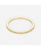 Bague Belle Alliance Tour Complet diamants 0.16 ct or jaune
