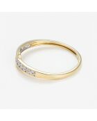 Bague Camino Diamants 0.025 ct or jaune