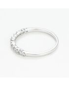 Diamantring mit Punktlinie aus 0,2 Karat Weißgold
