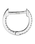 Boucles d'oreilles Perfect créoles Diamants 0.08 ct or blanc
