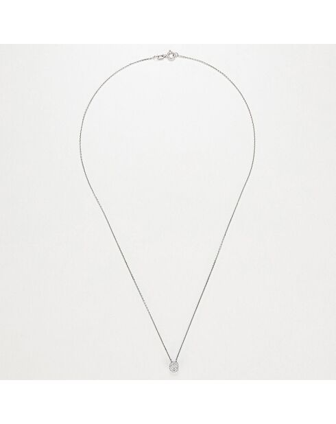 Pendentif  Mon Brillant Diamant 0.12 ct or blanc