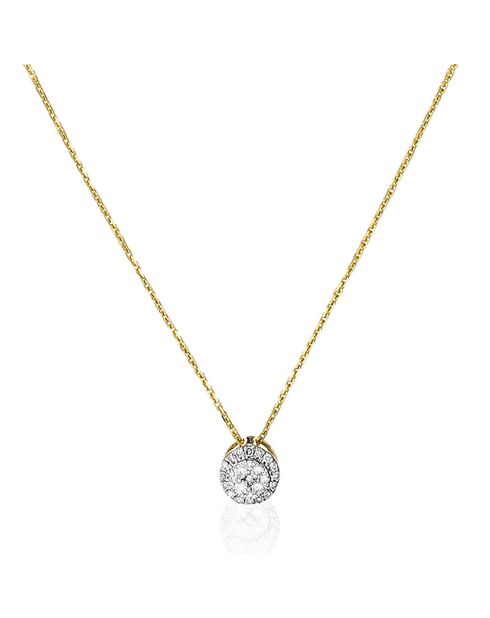 Pendentif Mon Brillant Diamants 0.12 ct or jaune