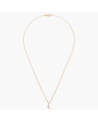 Pendentif Diamond Moon Diamant 0.01 ct or jaune