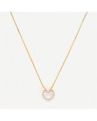 Pendentif  Joli Coeur Diamants 0.07 ct or jaune