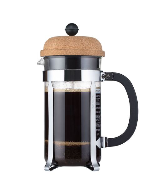 Cafetière à piston 8 tasses Chambord liège - 1 L