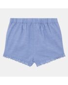 Short en Coton biologique Rina bleu ciel