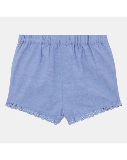 Short en Coton biologique Rina bleu ciel