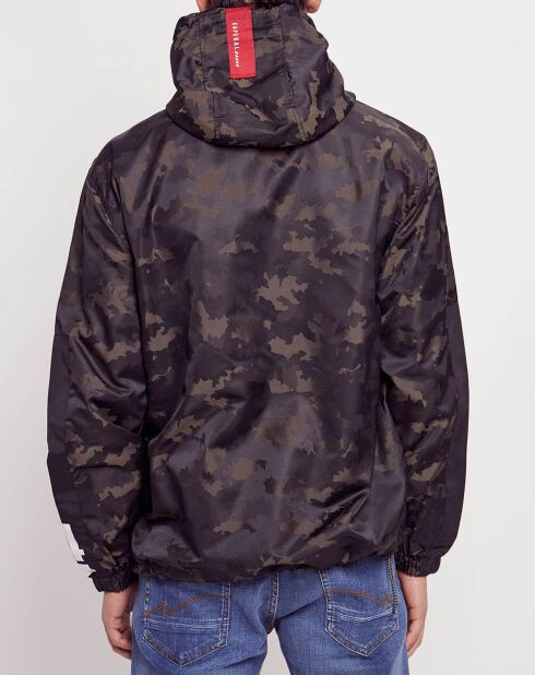 Coupe-vent Gast camo print noir/kaki