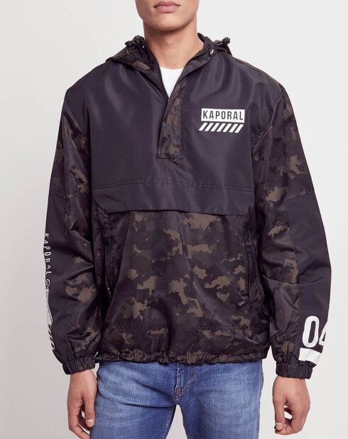 Coupe-vent Gast camo print noir/kaki