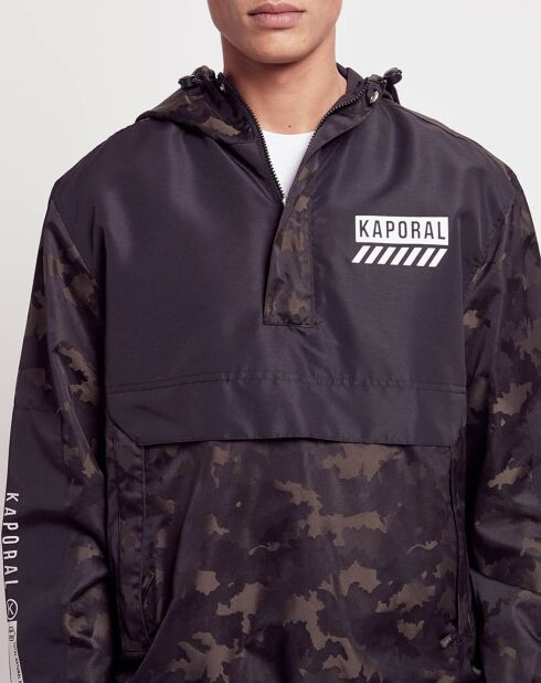 Coupe-vent Gast camo print noir/kaki