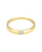 Anillo sobrio de oro amarillo de 0,005 quilates