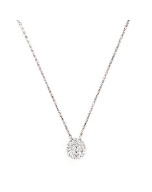 Pendentif  Mon Brillant Diamant 0.12 ct or blanc