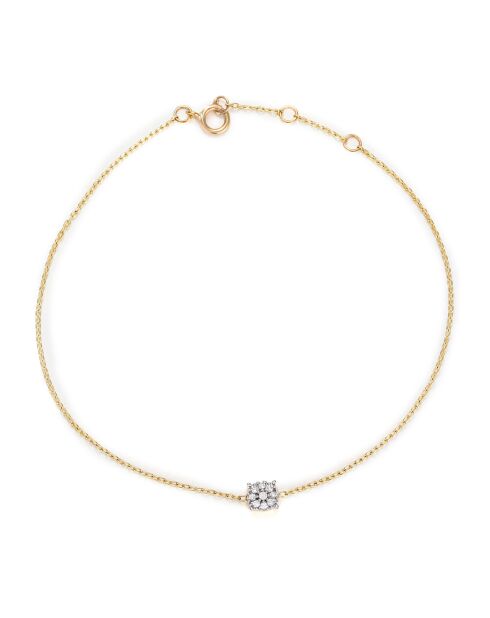 Bracelet Simply Diamonds Diamants 0,04 ct or jaune