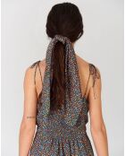 Robe courte Giardinetto fleurie vert/multicolore