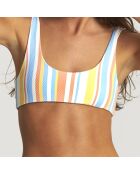 Haut de Maillot Springs à rayures multicolore
