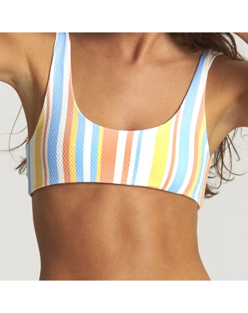 Haut de Maillot Springs à rayures multicolore