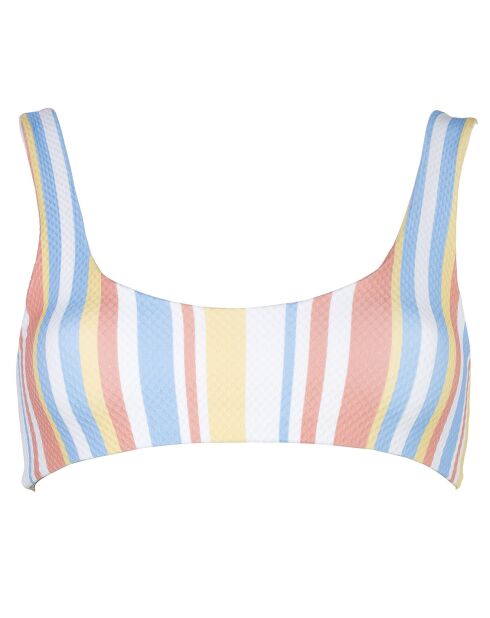 Haut de Maillot Springs à rayures multicolore