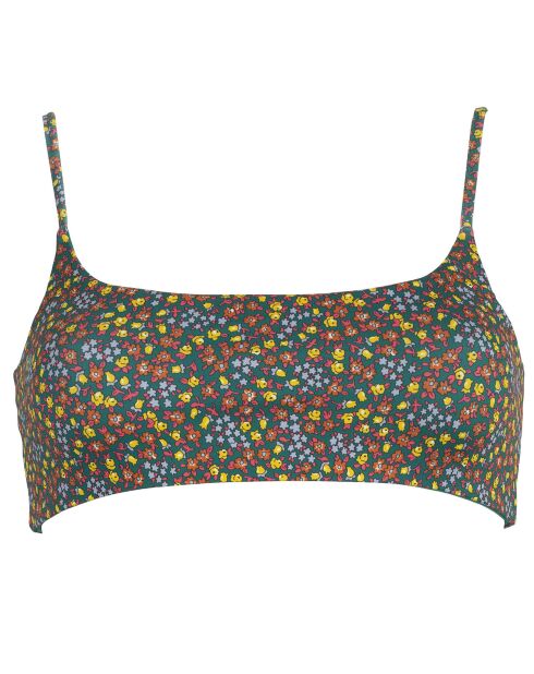 Haut de Maillot Giardinetto fleuri vert/multicolore