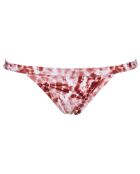 Bas de Maillot Sporty Tie Dye imprimé rouge/blanc