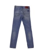 Jean flash en Toile de coton skinny bleu clair