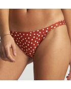 Bas de Maillot Boulevard à pois terracotta/blanc