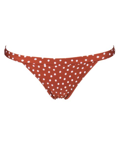 Bas de Maillot Boulevard à pois terracotta/blanc