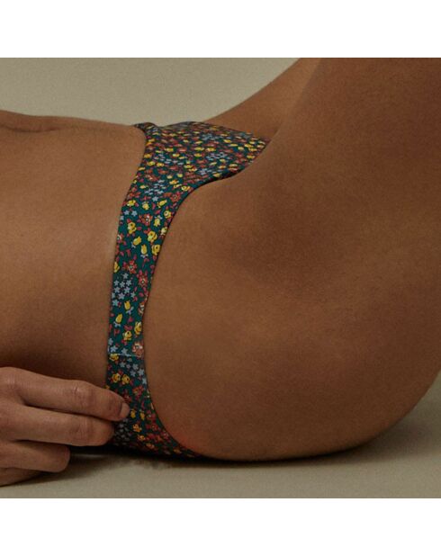 Bas de Maillot Giardinetto fleuri vert/multicolore