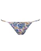 Bas de Maillot Positano fleuri blanc/bleu