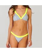 Bas de Maillot Splash jaune/gris