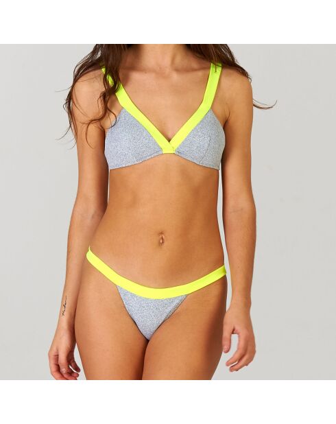 Bas de Maillot Splash jaune/gris