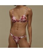 Bas de Maillot Sporty Tie Dye imprimé rouge/blanc