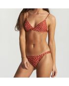 Bas de Maillot Boulevard à pois terracotta/blanc
