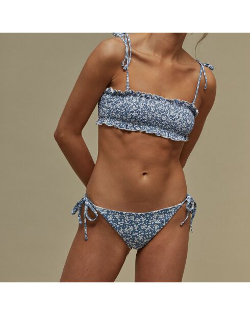 Bas de Maillot Milos fleuri bleu