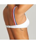 Haut de Maillot Match Point blanc/bleu/rouge