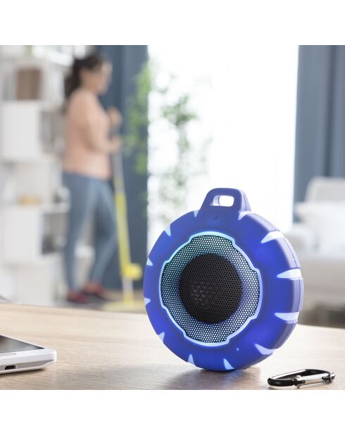 Haut-parleur Sans Fil Flottant avec LED Floaker noir/bleu