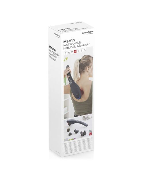 Masfin Wiederaufladbares Handmassagegerät Schwarz