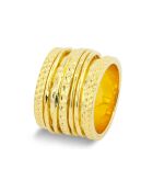 Vergulde zilveren Havana ring
