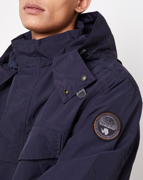 Parka capuche Skidoo bleu marine