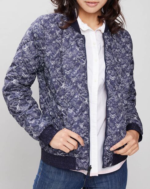 Blaue, wendbare gesteppte Bomberjacke von Aphira