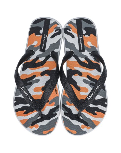 Ipanema Classic Ix Flip Flops für Kinder, grau/schwarz/orange