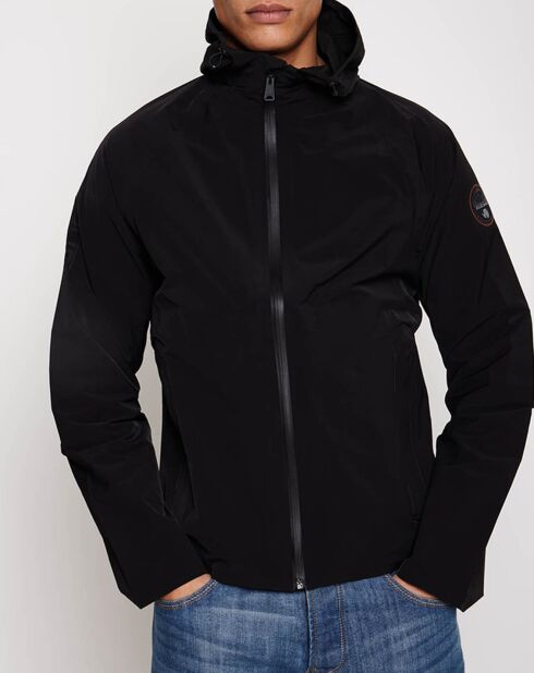 Coupe-Vent slim Adros Hood noir