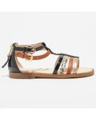 Sandales Karly noir/marron