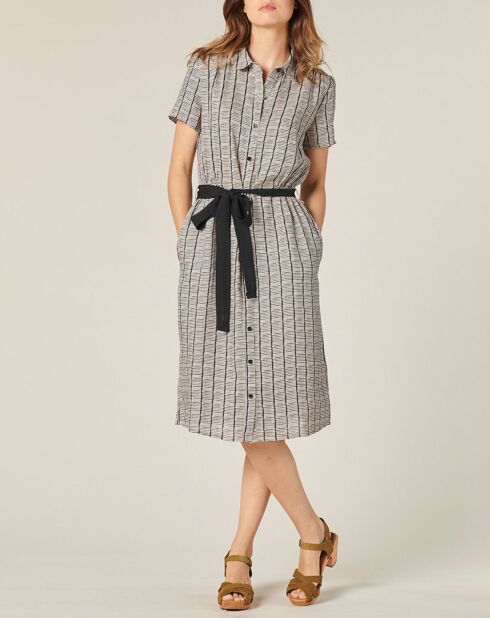 Robe 100% Lin Dicka fumée