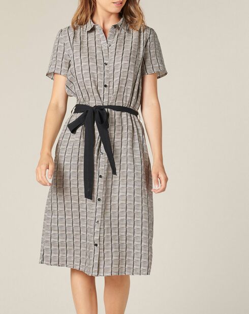 Robe 100% Lin Dicka fumée