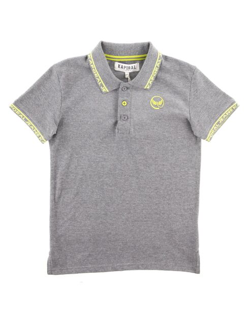 Polo Melly en Coton mélangé gris moyen