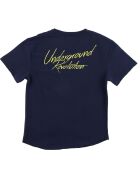 T-Shirt en Coton Underground bleu marine