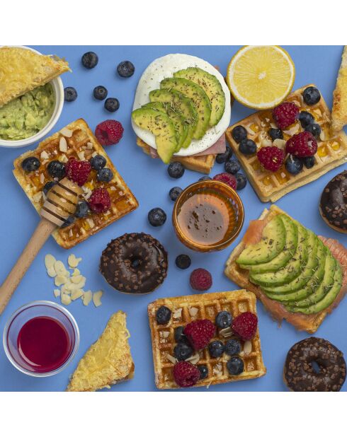 4-in-1-Sandwichmaker, schwarz, 750 W