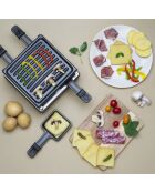 Macchina per raclette nera - 4 persone